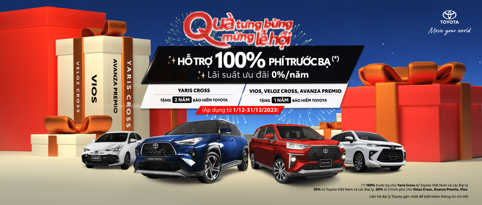 Toyota và hệ thống Đại lý tiếp tục khuyến mại hấp dẫn cho các mẫu xe Toyota trong tháng 12I